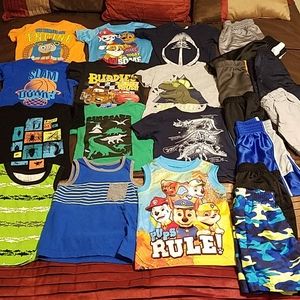 Boys shirts and shorts bundle